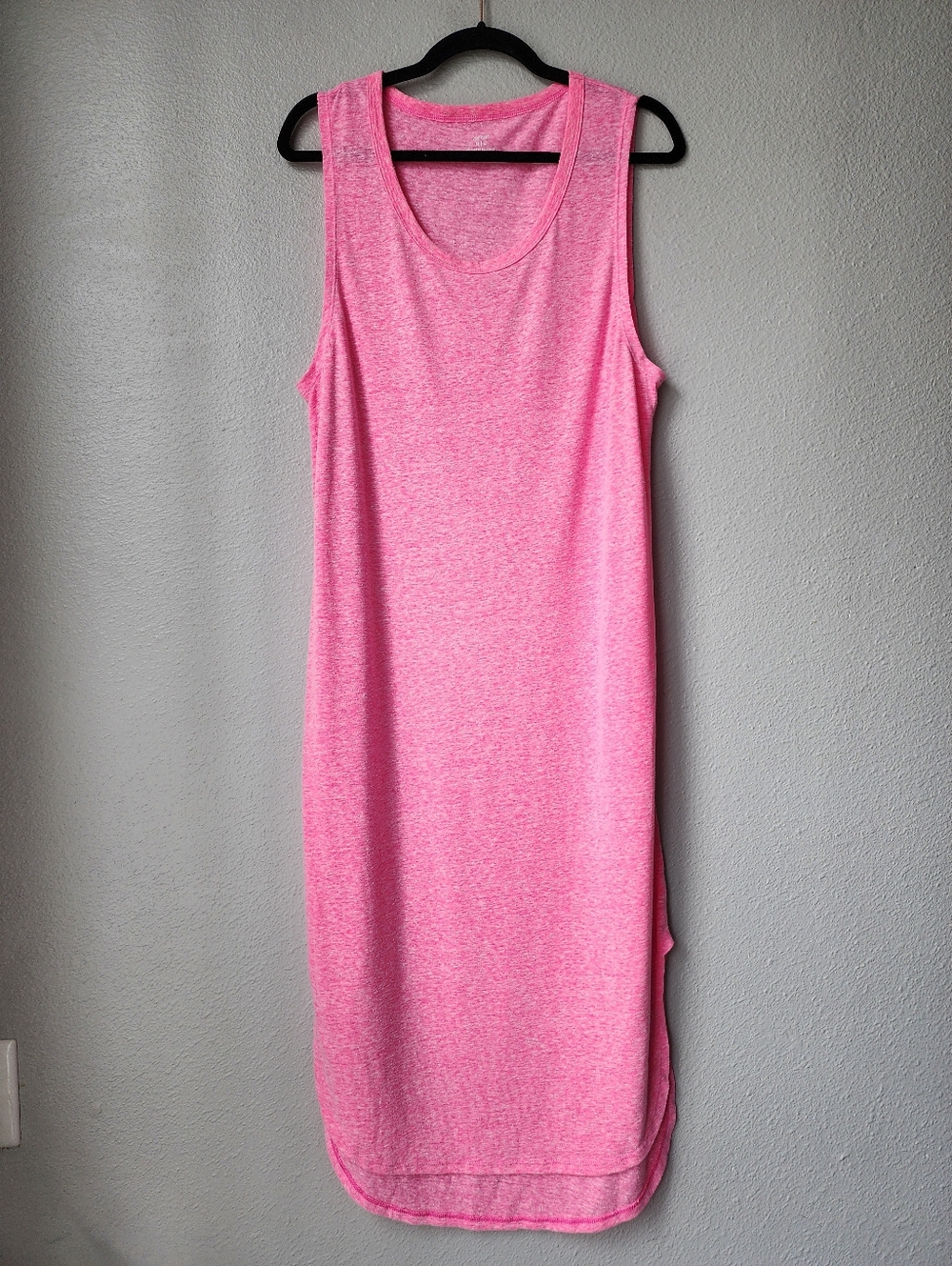 Aerie Linen Blend Scoop Neck Lightweight Beach Tank Midi Dress Size Medium NEW - Picture 1 of 8
